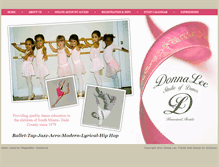 Tablet Screenshot of donnaleestudioofdance.com